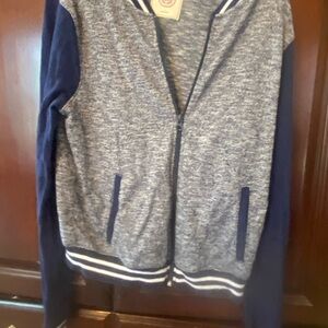 SO Blue and White Textured Fabric